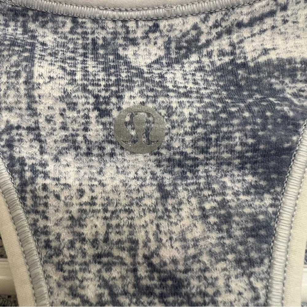 Lululemon Ebb To Train Bra Luna Wash Long Line High Neck Crop Tank‎